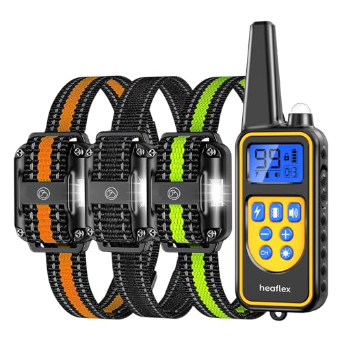 Dog Shock Collar with Remote, Dog Training Electric Collar, IPX8 Waterproof