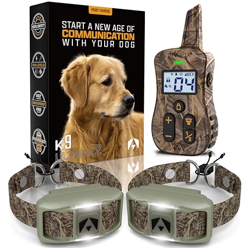 INVIROX Ultra K9 Dog Training Collar with Remote, Shock Collar for Dogs